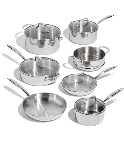 Kirkland Signature Stainless Steel 10-Piece Cookware Set